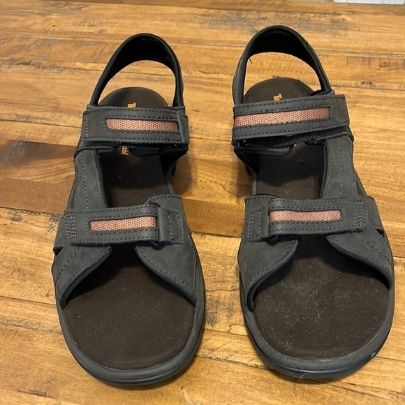 TIMBERLAND water sandals, size 12, Velcro straps, brown, in very good condition - Picture 2 of 9